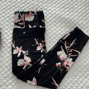 Floral Athleta leggings